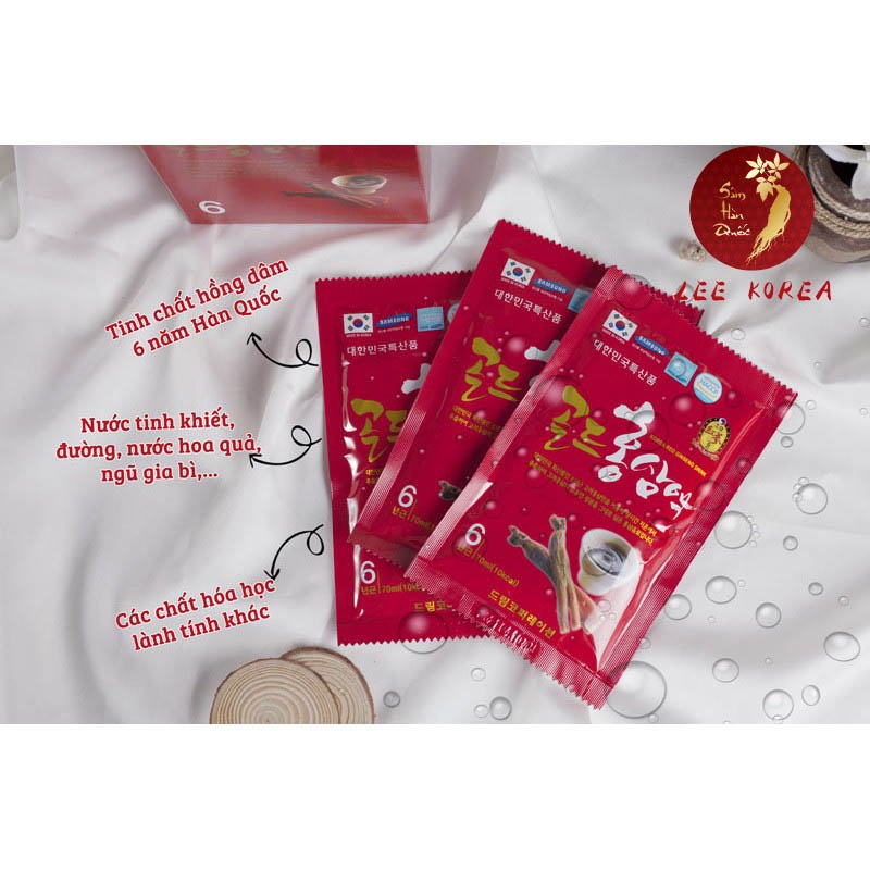 Hộp 30 gói nước hồng sâm 6 năm Korea Red Ginseng Drink Dream Hàn Quốc