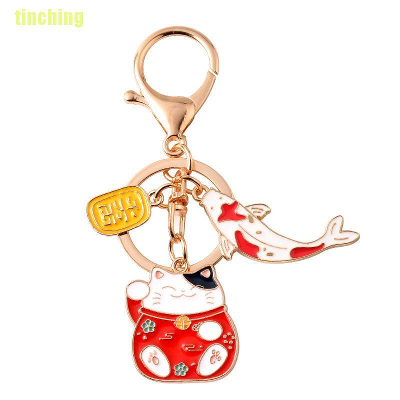 Bông Tai Hình Cá Koi Phong Cách Nhật Bản Dễ Thương