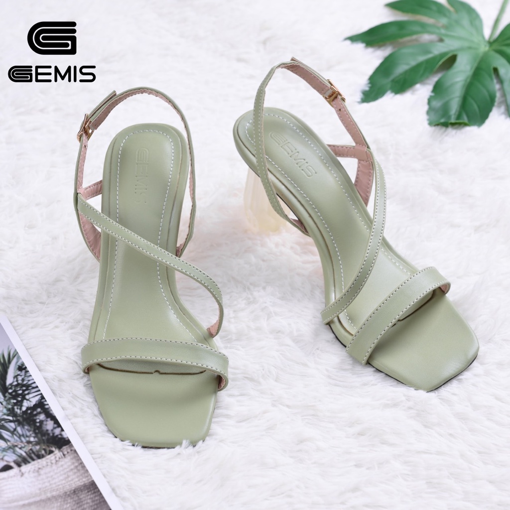 Sandal gót trong 7cm Gemis- GM00316