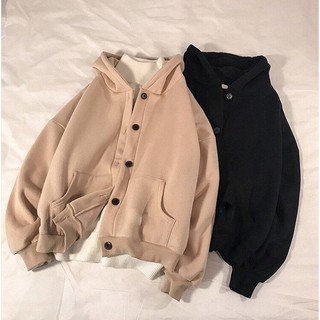Áo khoác Nỉ Nút Gài