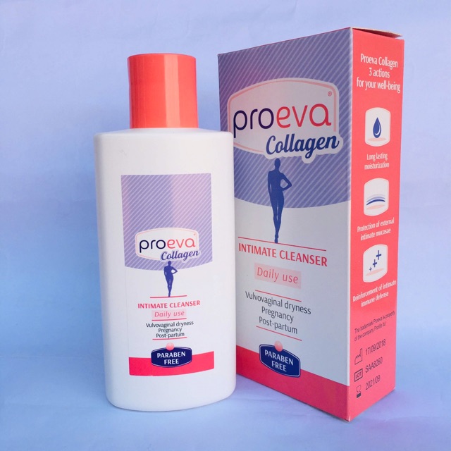 Combo 2 hộp dung dịch vệ sinh phụ nữ Proeva Collagen - làm hồng, thơm, se khít- nhập khẩu từ Italia