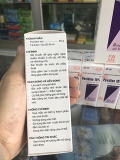 Dung dịch sát khuẩn Povidine