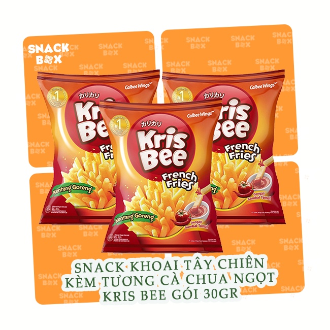 Snack Khoai Tây Chiên Kèm Tương Cà Chua Ngọt Kris Bee Gói 30gr - Nhật Bản