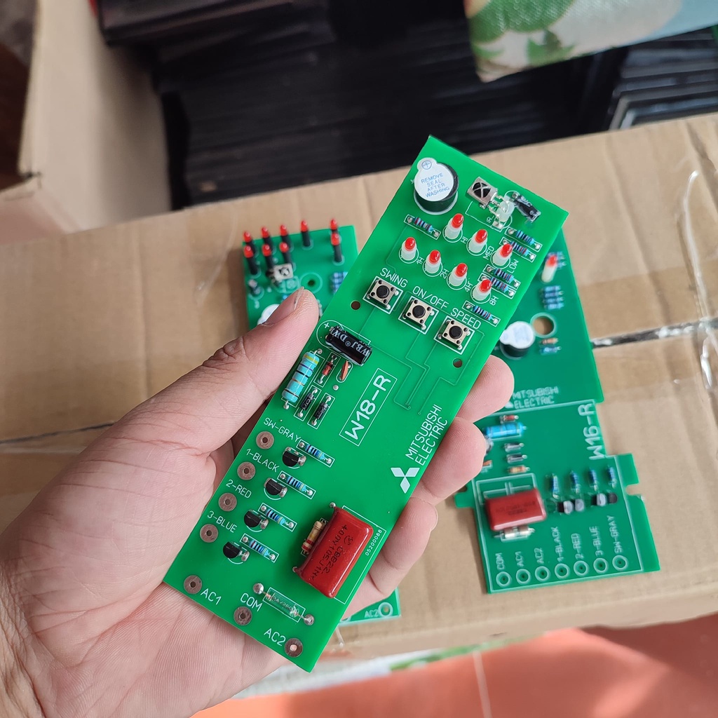 Bo mạch quạt treo tường MITSUBISHI W16-R, W16-RV, W18