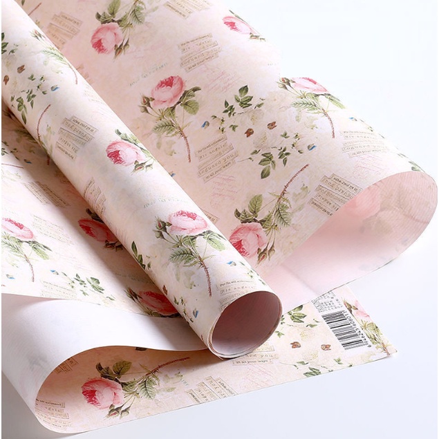 Giấy gói quà cao cấp  Đám Mây Cây Cối Thỏ 75cmx52cm