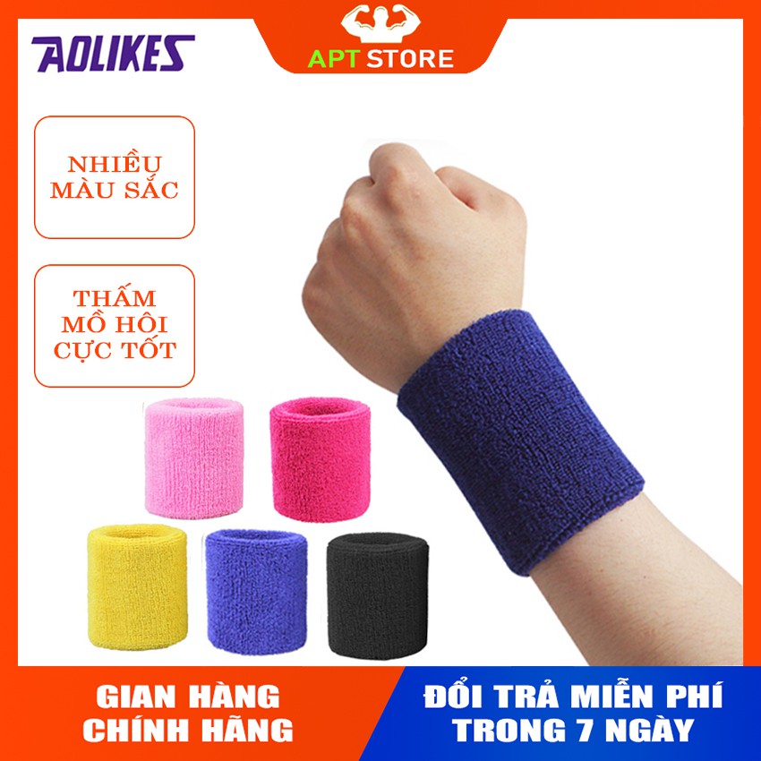 Băng Đeo Cổ Tay ⚡FREE SHIP⚡ Băng Đô Bảo Vệ Cổ Tay Thấm Hút Mồ Hôi Hỗ Trợ Tập Thể Thao (1 Cái)