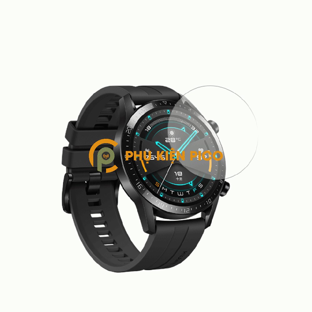 Cường lực Watch GT 2 46mm trong suốt - Kính cường lực đồng hồ Huawei Watch GT2 46mm full keo chống xước màn hình