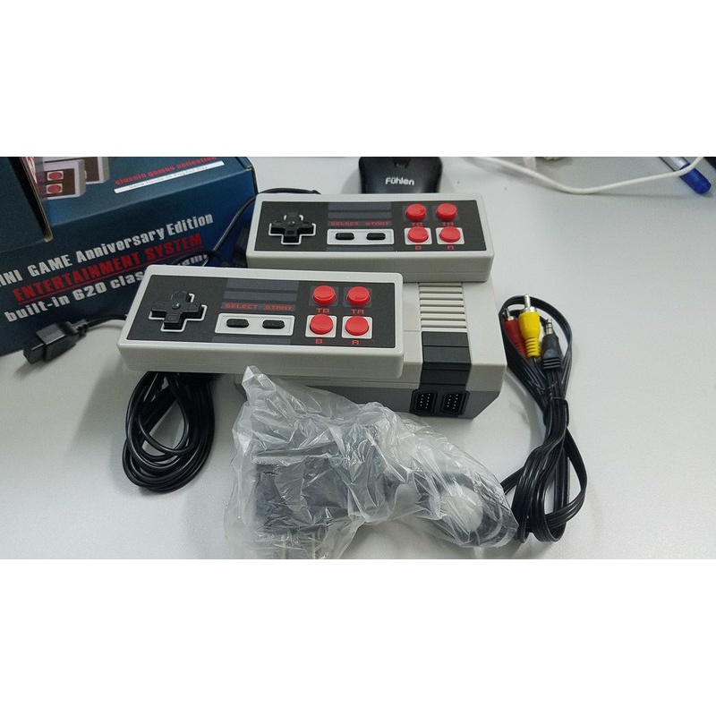 Máy chơi game NES620 - Bảng Điều Khiển Trò Chơi Vodool Cầm Tay Cổ Điển 4 Phím Được Tích Hợp 620 Trò Chơi Cổ Điển Cho Nes