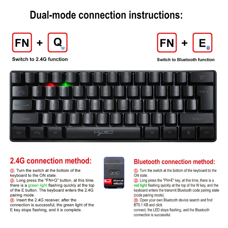 Bàn PhíM Không Dây Bluetooth 5.0 NhiềU MàU SắC