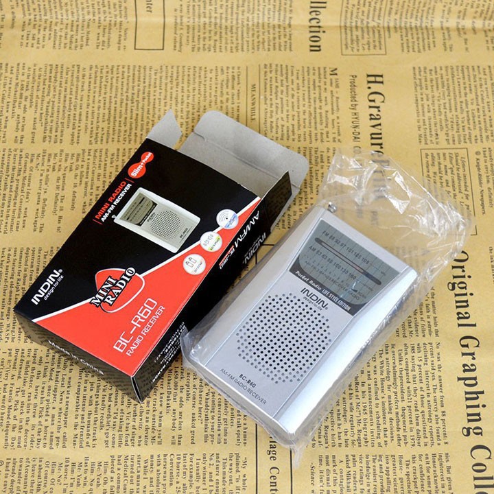 Đài radio mini INDIN BC-R60/R21 thu FM AM