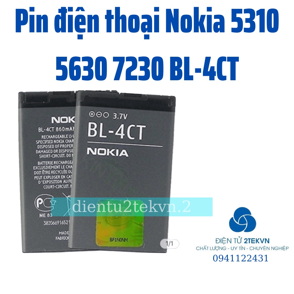 Pin điện thoại Nokia 5310 5630 7230 BL-4CT