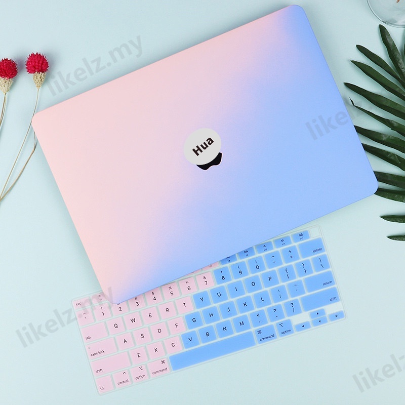 case macbook air pro M1 M2 13 inch 2022 Bao Da Máy Tính Bảng Màu Hồng Gradient Dành Cho Macbook pro 14 A2442 Air13 M1 A2337 A2179 pro 13 2020 A2338 16 inch 2021 Ốp
