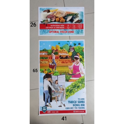 Combo 10 tem dán tủ lạnh không ghi thương hiệu