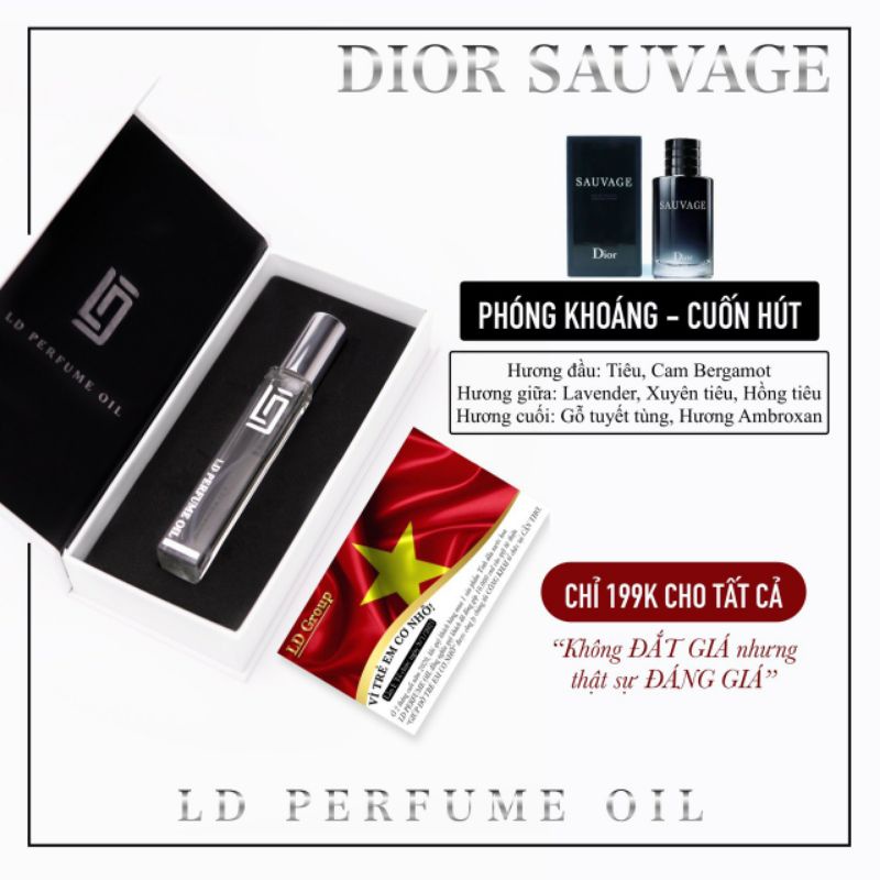 Tinh dầu nước hoa Pháp Dior Sauvage - LD Perfume Oil