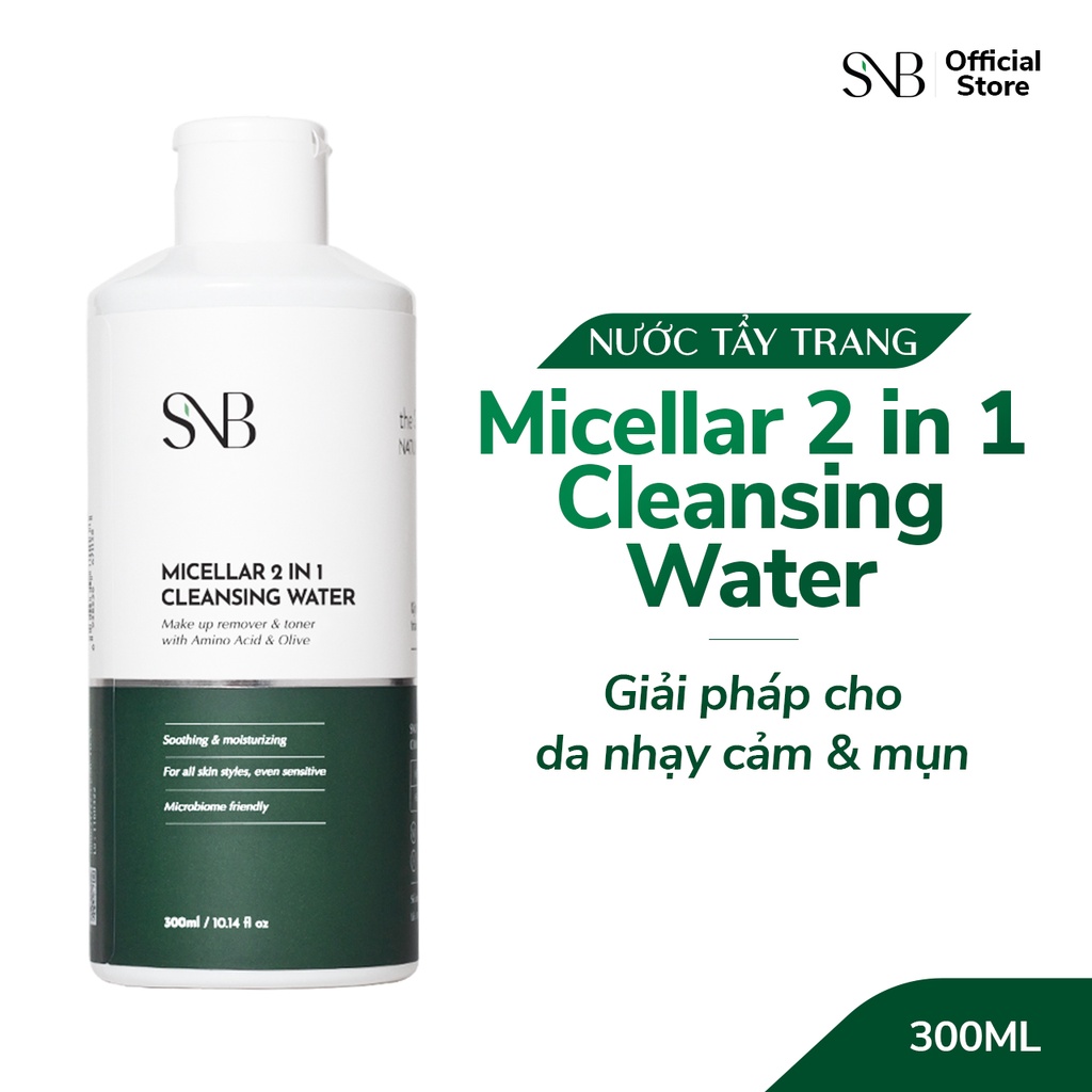 Nước tẩy trang SNB Micellar 2 in 1 Cleansing Water 30ml