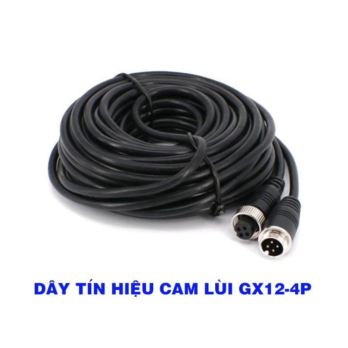 Dây tín hiệu camera lùi xe tải cồng GX12 chống nhiễu,chịu nhiệt