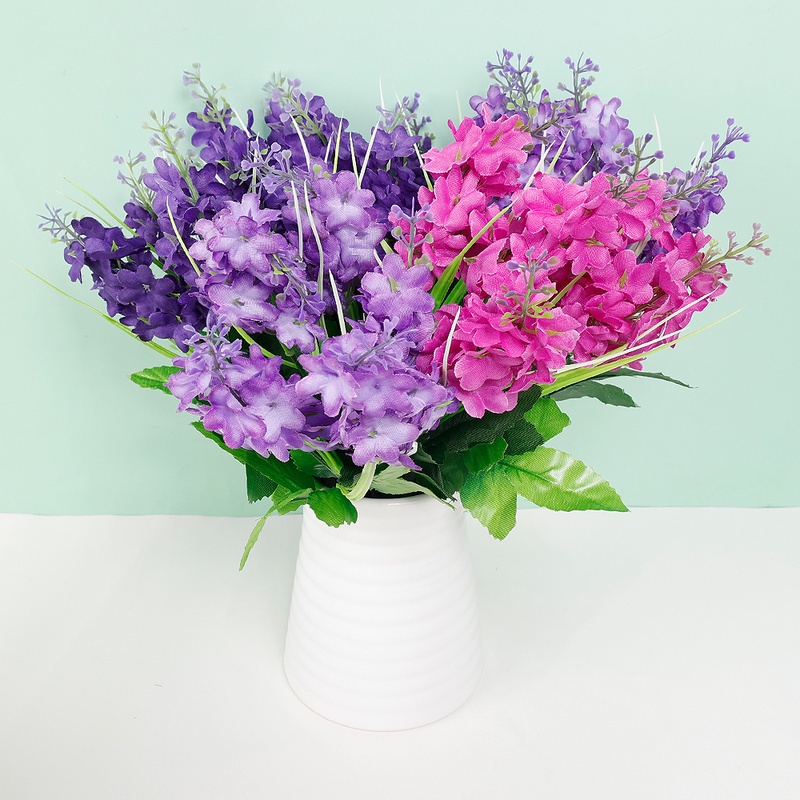 1 Bó Hoa Violet Hyacinth Nhân Tạo Trang Trí Nhà Cửa/Tiệc Cưới/Giáng Sinh/Lễ Hội Thật