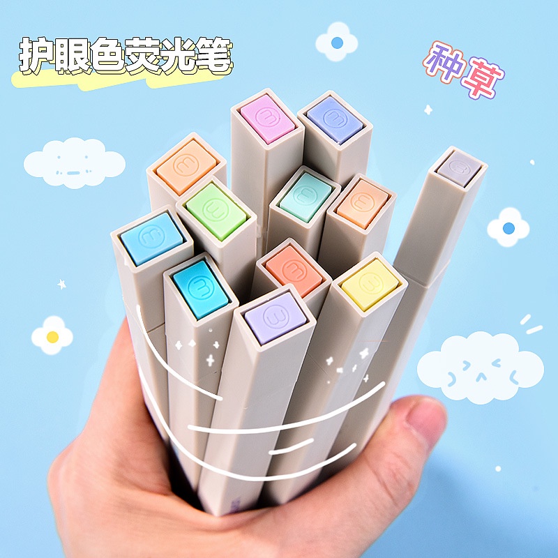 Bút highlight pastel 2 đầu DecorMe, bút đánh dấu bút nhớ Light Color trang trí sổ bullet journal ( Lẻ 1 bút)