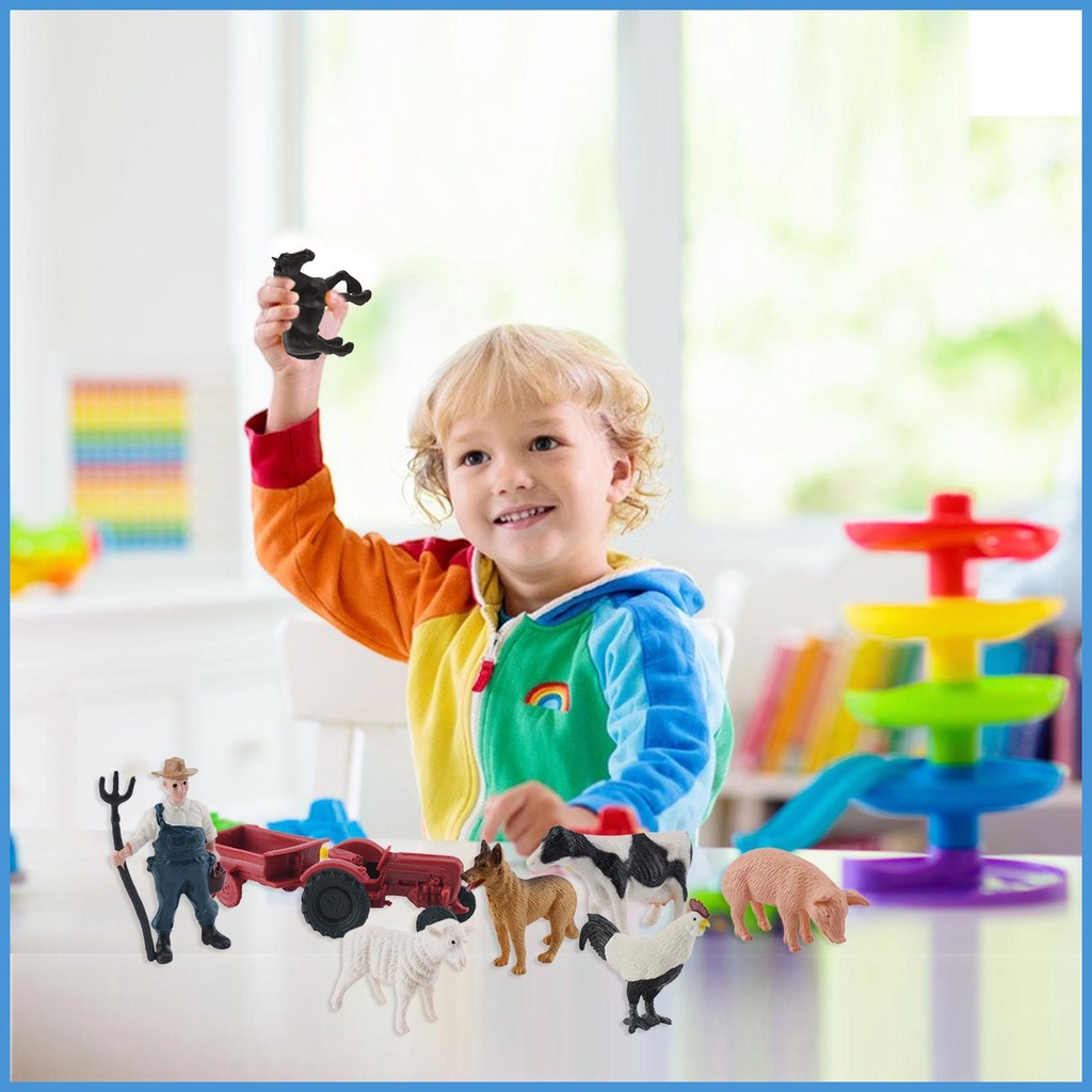 Đồ chơi trẻ em Mô Hình Nhà Nông Trại Thú Vị Cho Bé DIY