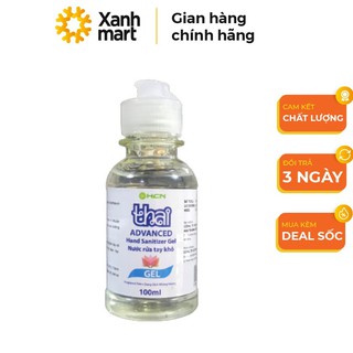Nước rửa tay khô Thai Advanced 100ml, nước rửa tay sát khuẩn, khử mùi