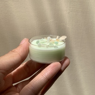 Viên nến thanh tẩy đá thạch anh xanh - Green Aventurine Light