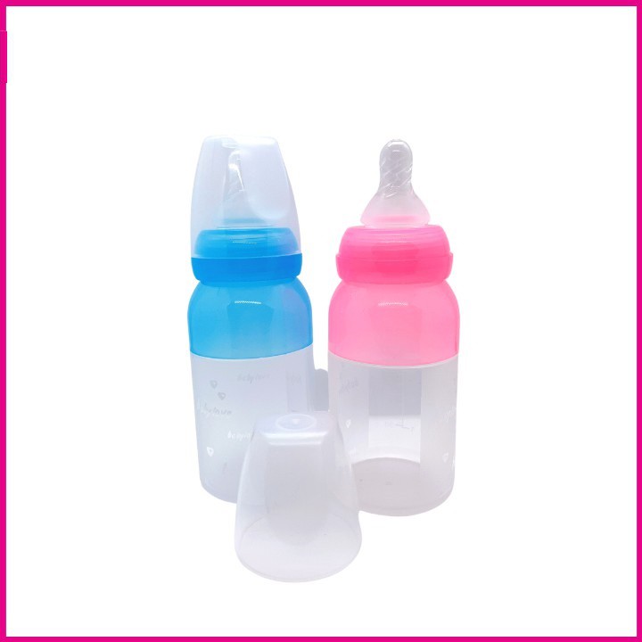 Bình sữa silicon siêu mềm baby love cổ chuẩn thân mềm 110ml tối đa 150ml cho bé