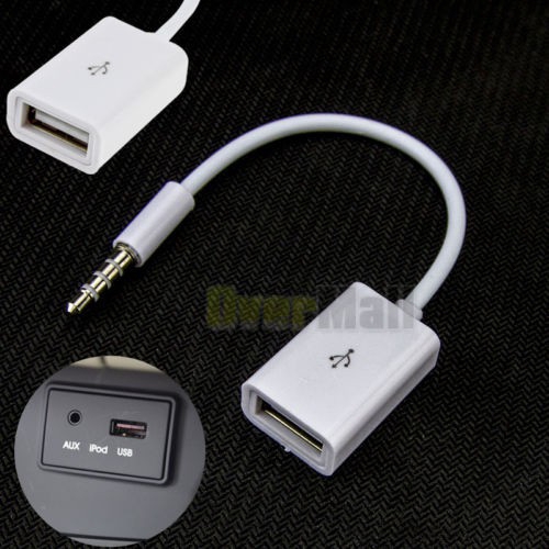 Dây cáp chuyển đổi cổng âm thanh AUX 3.5mm Male sang USB 2.0 Female