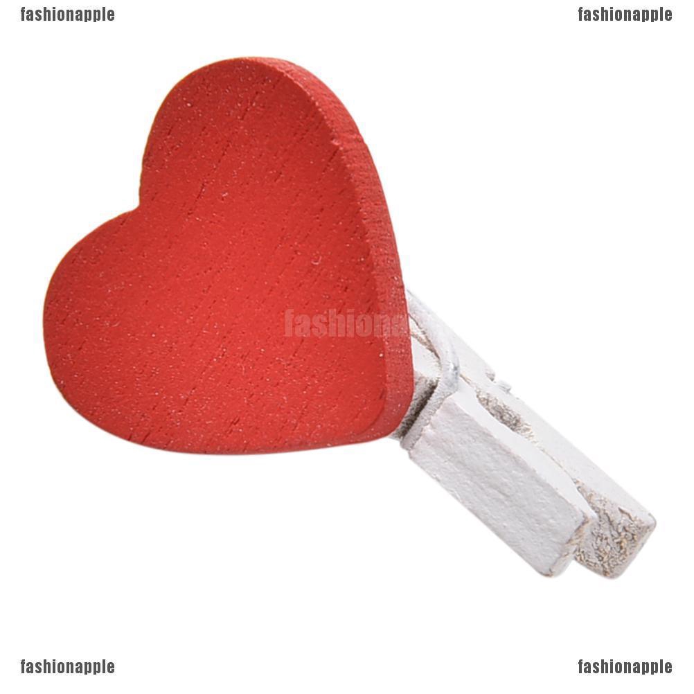 Bộ 20 Miếng Gỗ Hình Trái Tim Đáng Yêu