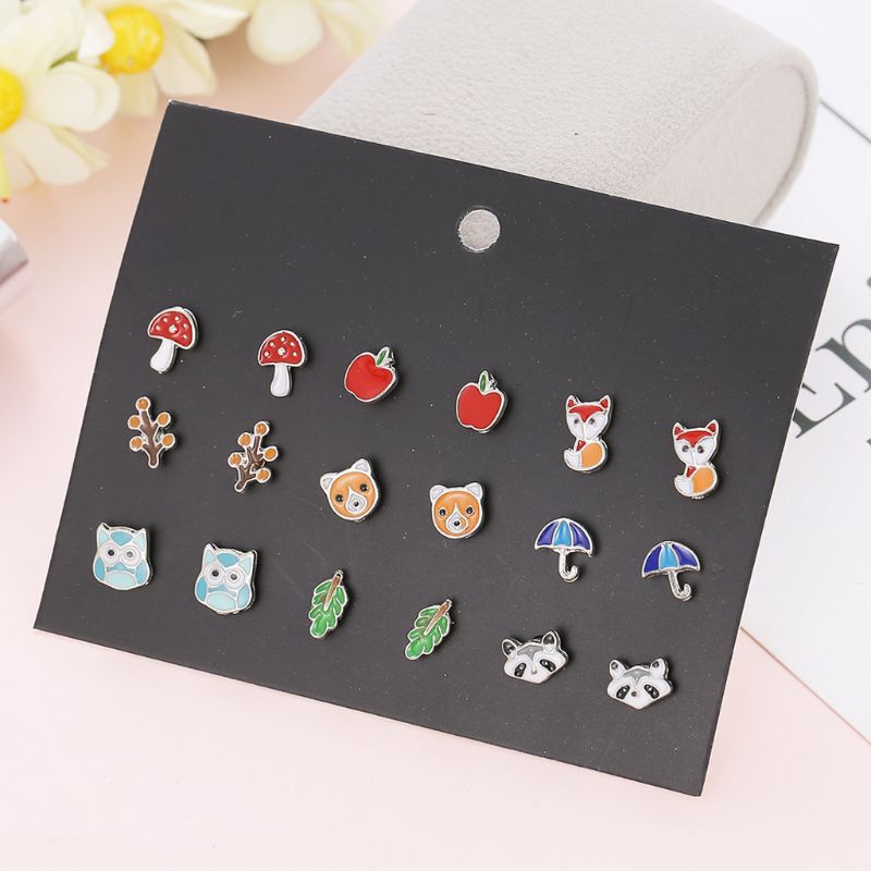 Set 30 Đôi Bông Tai Nhiều Kiểu Dáng Thời Trang Cho Nữ