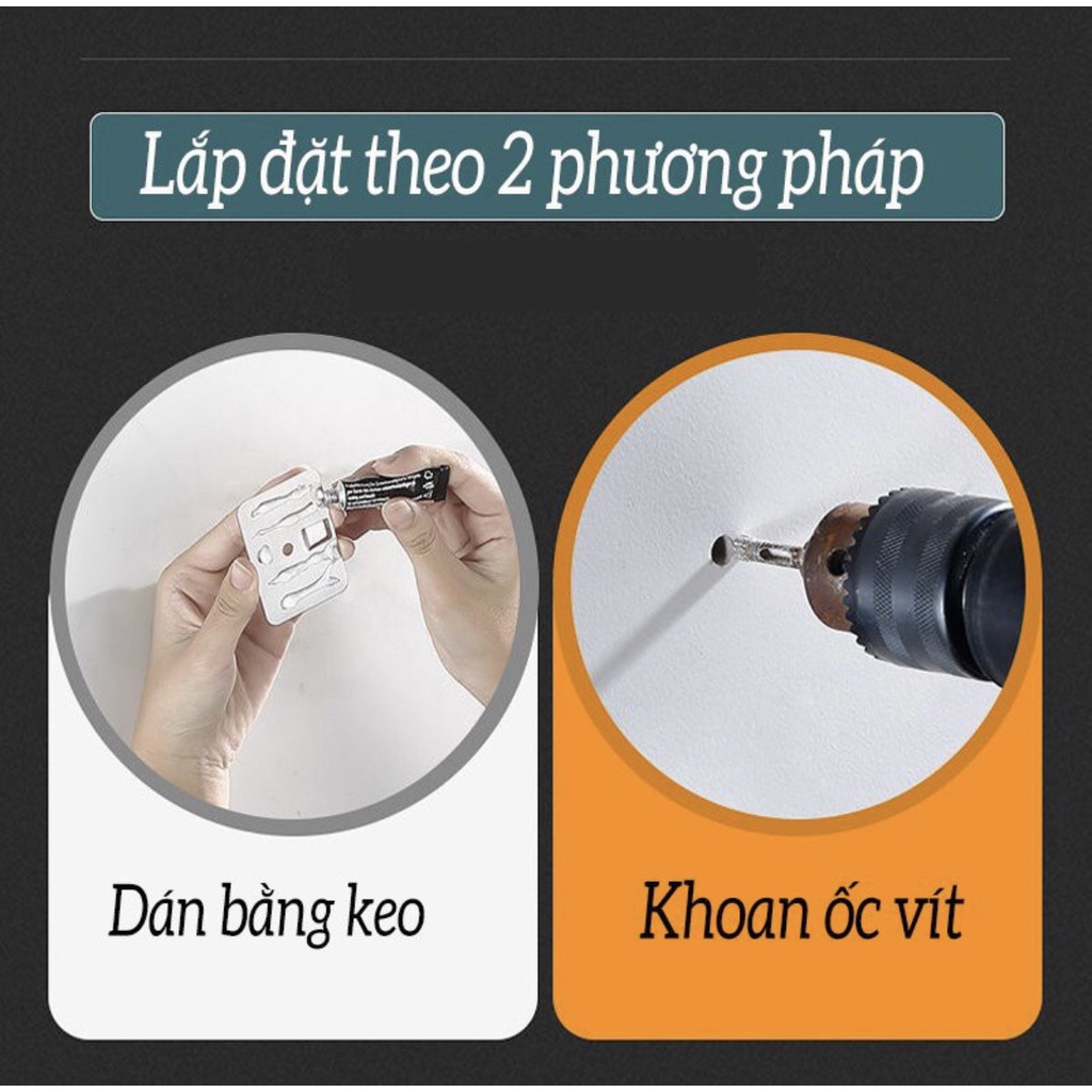 Kệ Để Dao Thớt InoxDán Tường, Giá Để Đồ Dùng Nhà Bếp Đa Năng Chất Liệu INOX Không Gỉ