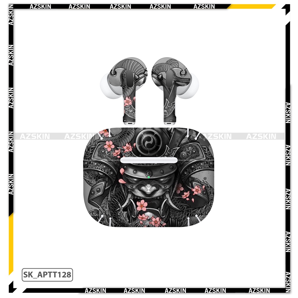 Dán Skin Hình Airpods 1/2/3/Pro Nghệ Thuật Tattoo |SK_APTT128| Film Oracal Chính Hãng, Chống Nước Bền Màu, Cắt Sẵn Khuôn