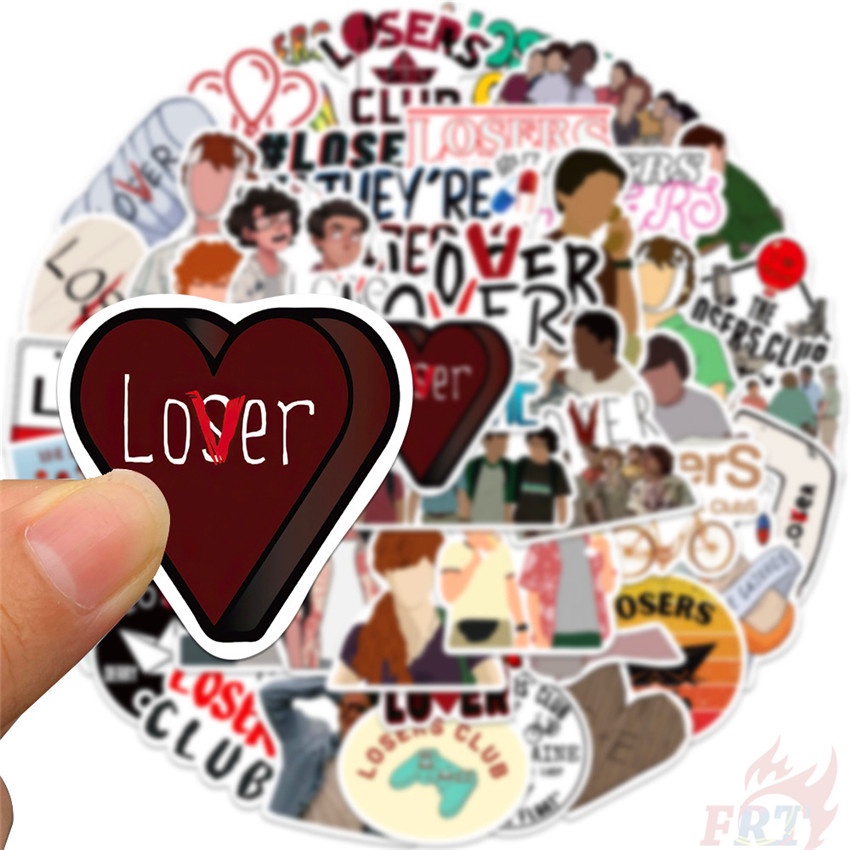❉ Nhãn Dán Câu Lạc Bộ Losers Series 01 ❉ Bộ 50 Sticker Chống Thấm Nước Họa Tiết Doodle Hợp Thời Trang