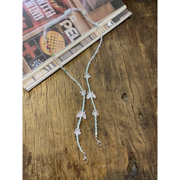 Mask chains hoa xanh