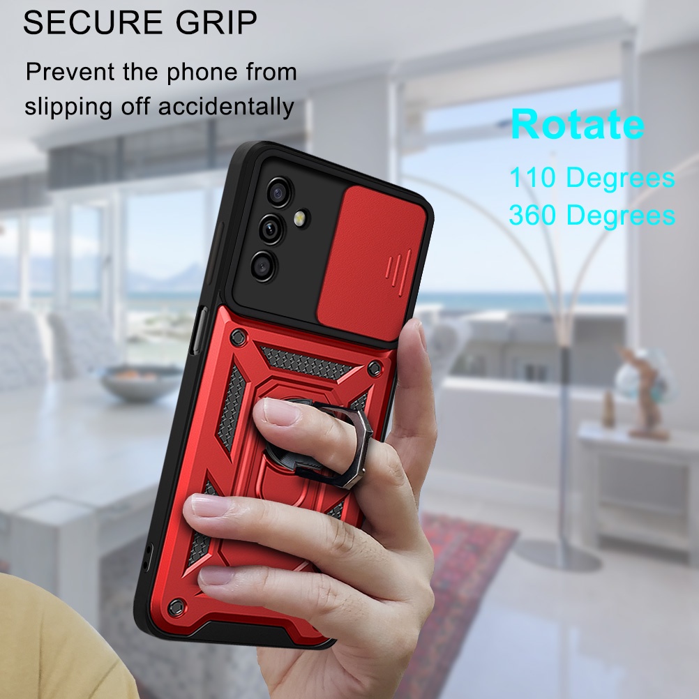 Ốp Điện Thoại Kiểu Giáp Chống Sốc Kèm Khung Bảo Vệ Camera Cho Samsung Galaxy A02 A31 A21S A22 M02 M32 M51 M52 4G 5G