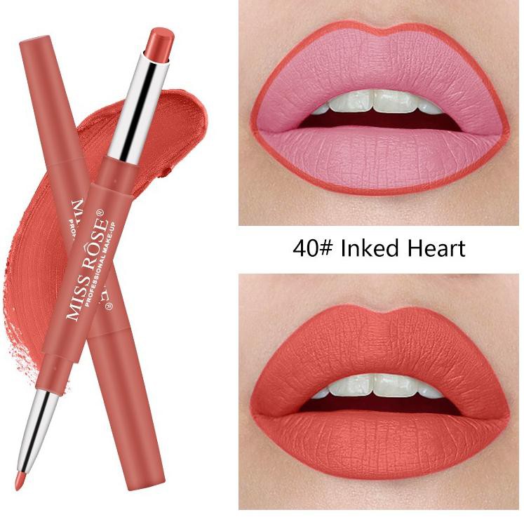 (Hàng Mới Về) Son Môi Kiêm Bút Kẻ Viền Môi Lâu Trôi Không Thấm Nước Đa Năng C8Qzh Miss Rose | BigBuy360 - bigbuy360.vn