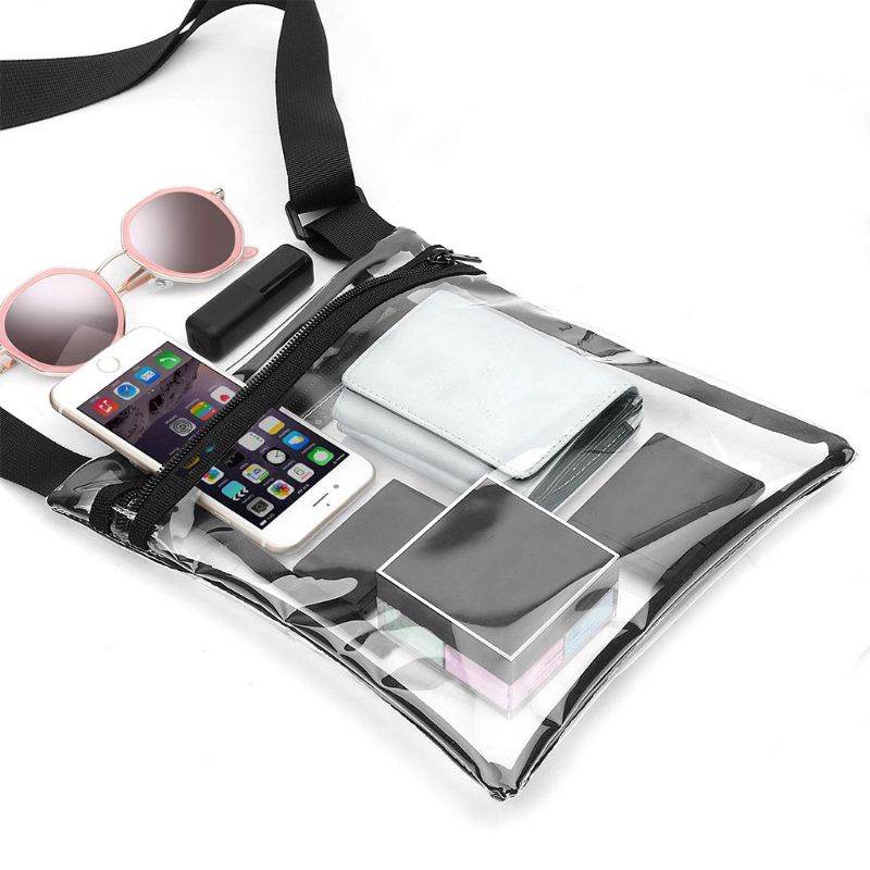 Túi Đeo Chéo Trong Suốt Thời Trang Cho Nam Nữ
