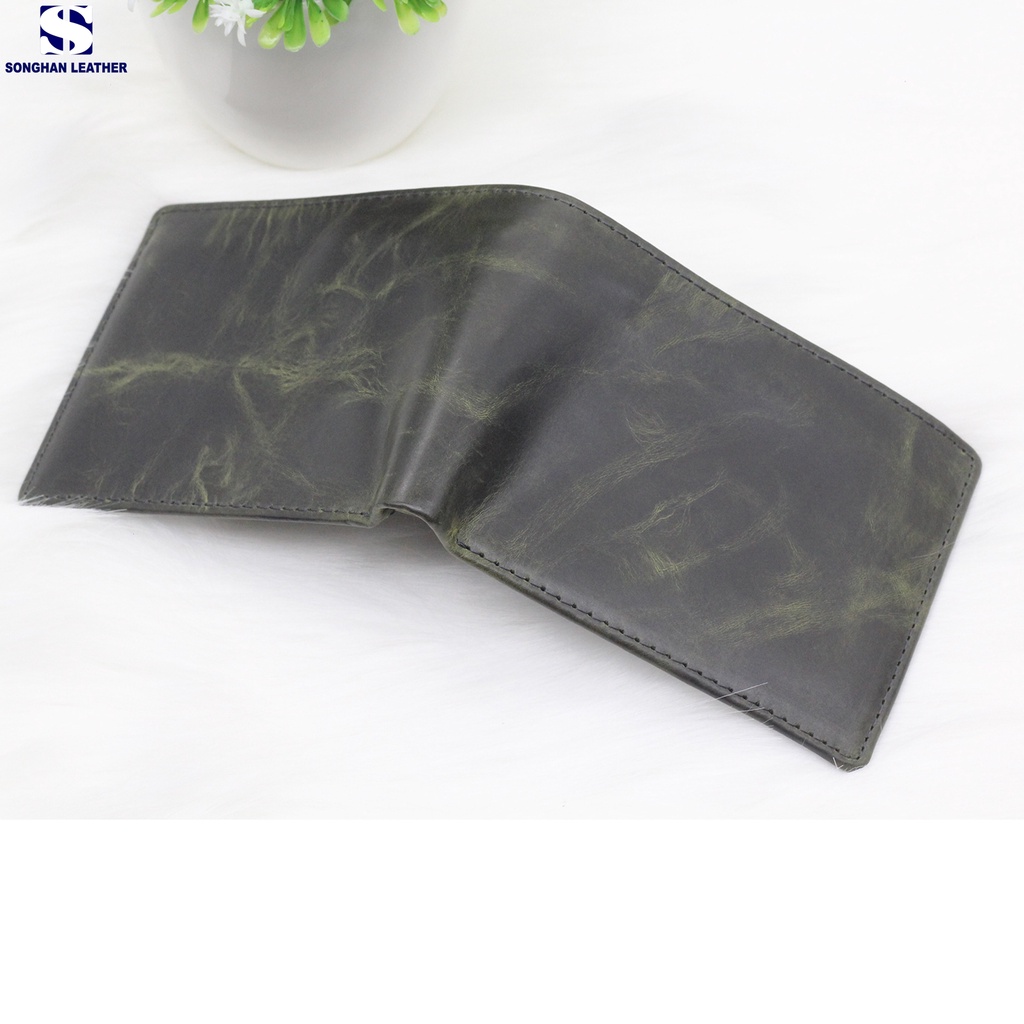 Ví Nam Da Bò Pullup Cao Cấp Dáng Đứng Ngang Songhan Leather WL05 – Thời Trang.Bảo Hành 12 Tháng
