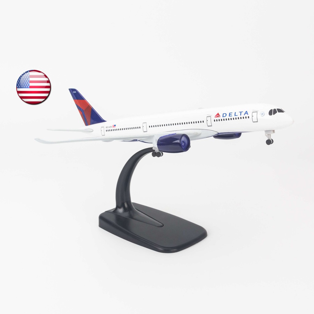 Mô hình máy bay Delta Air Lines Airbus A350 20cm Everfly