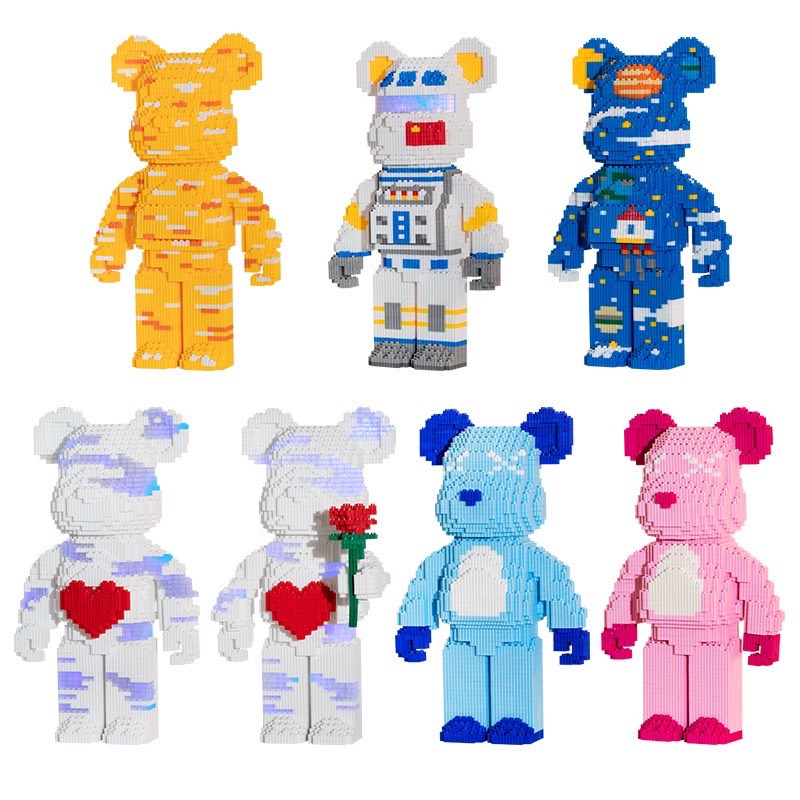 Gấu Bearbrick lắp ráp mô hình cỡ lớn Hàng Đẹp