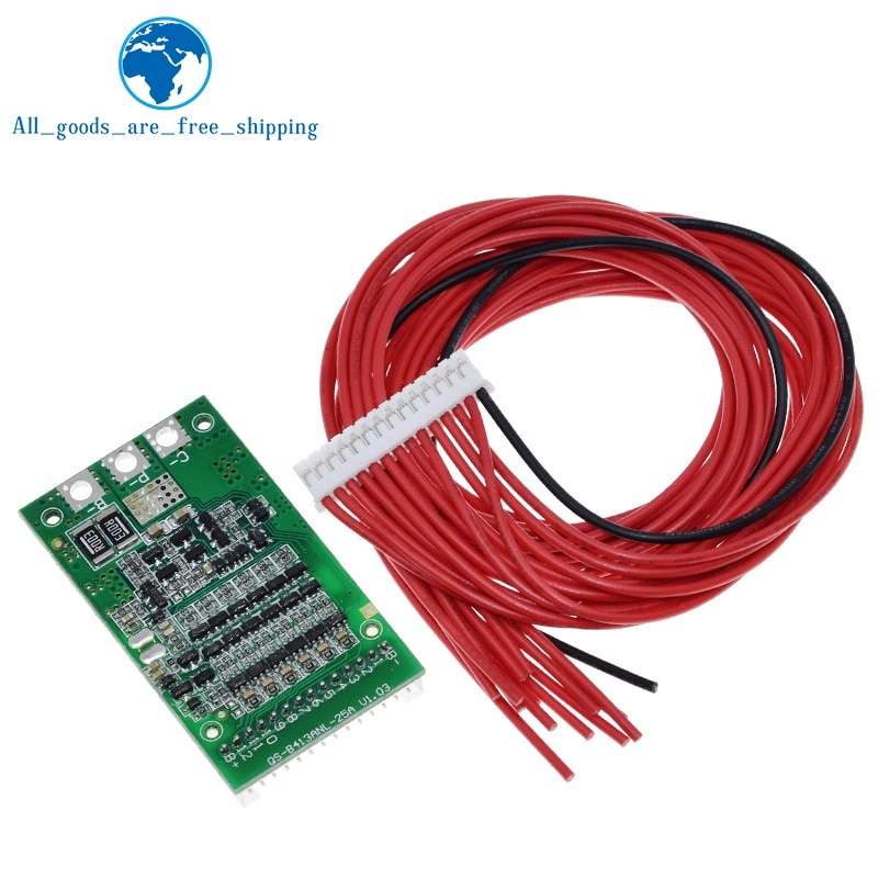 Bảng Mạch Bảo Vệ Pin Lithium Bms 6s 7s 8s 9s 10s 11s 12s 13s 3.6v 4.2v 25a 18650 Pcb Pcm