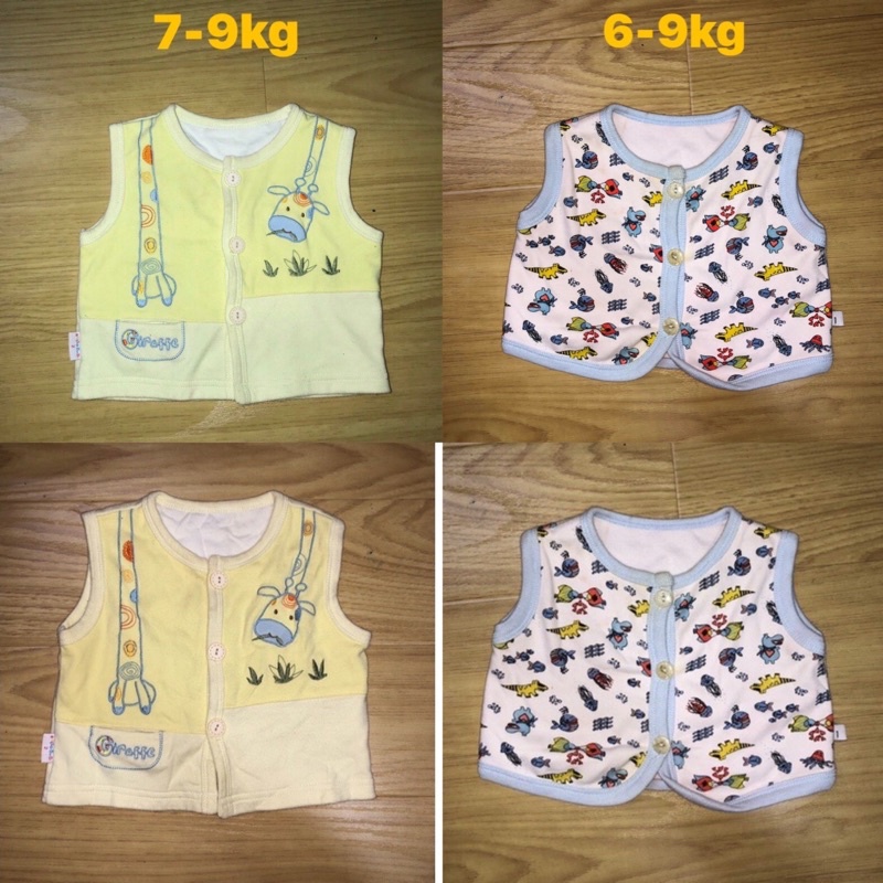 TE1  set 2 Áo khoác ghile cho bé từ sơ sinh