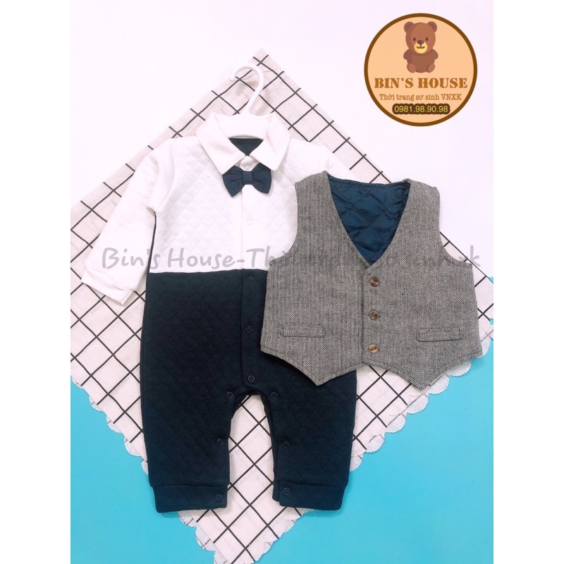 Body vest chần bông Vlinder sz 3-24m