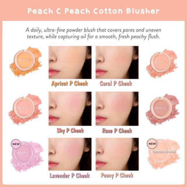 Phấn Má Hồng Dạng Nén Ngọt Ngào Peach C Peach Cotton Blusher | BigBuy360 - bigbuy360.vn