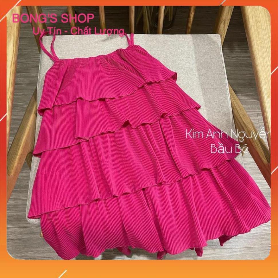[SALE_50%], Váy 2 dây nữ, Đầm hai dây nữ hồng cực xinh, chất voan đũi tàu bao đẹp . | BigBuy360 - bigbuy360.vn