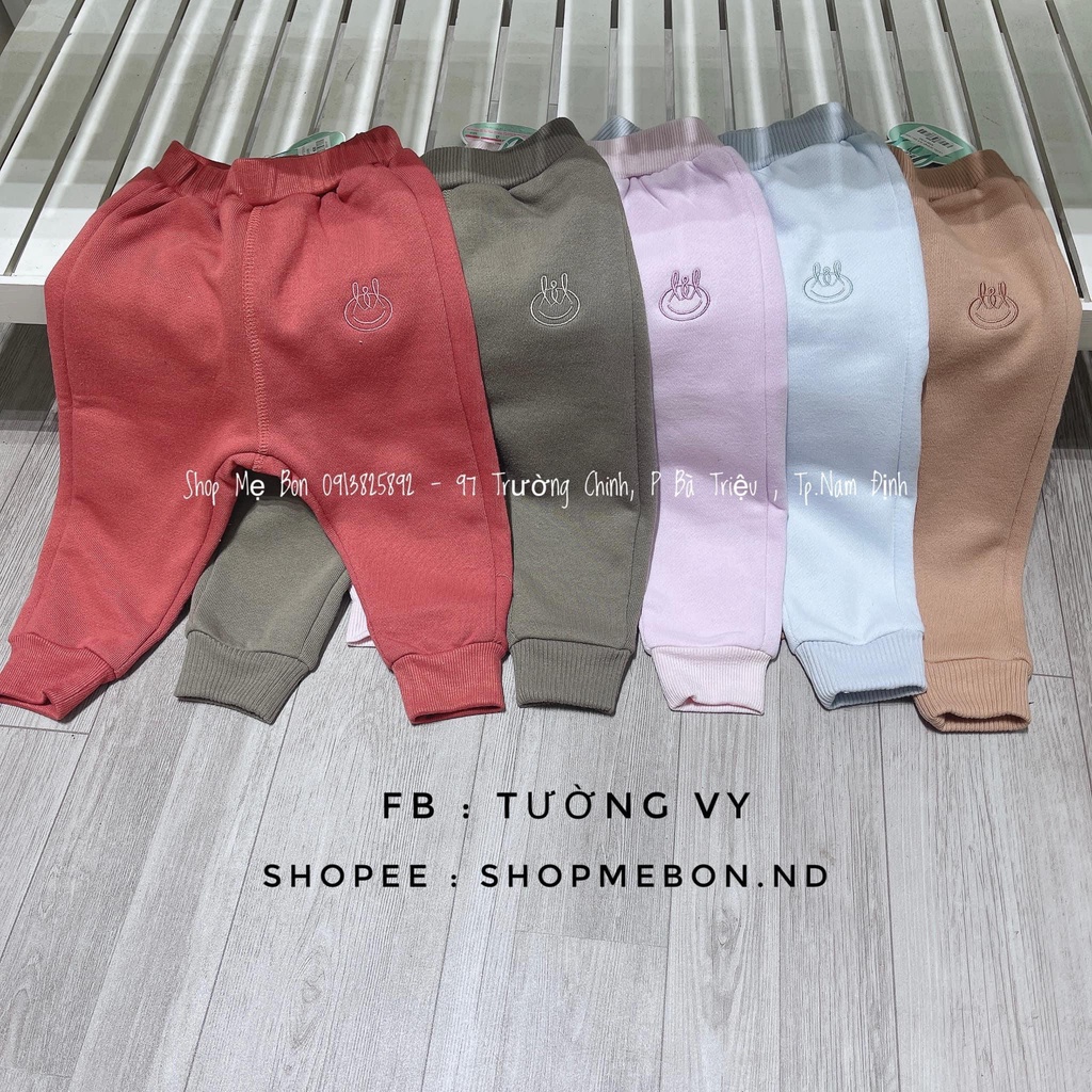 Quần dài chất nỉ đáp tui sau cho bé trai/bé gái Little Love/HRNEE