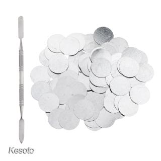 [Kesoto] 100 Cái Chảo Trống 25mm Cho Bảng Phấn Mắt + Thìa