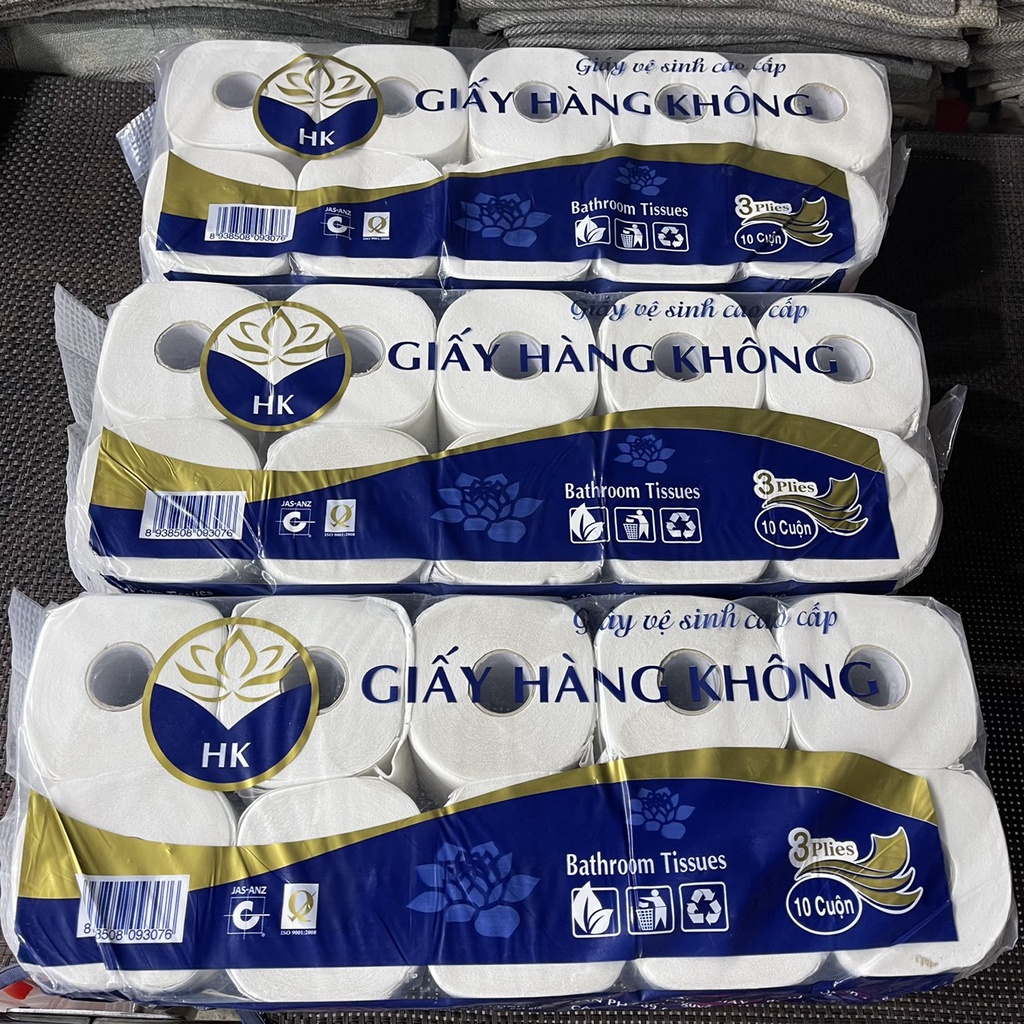 Bịch 10 Cuộn Giấy Hàng Không Siêu Đẹp Loại 1