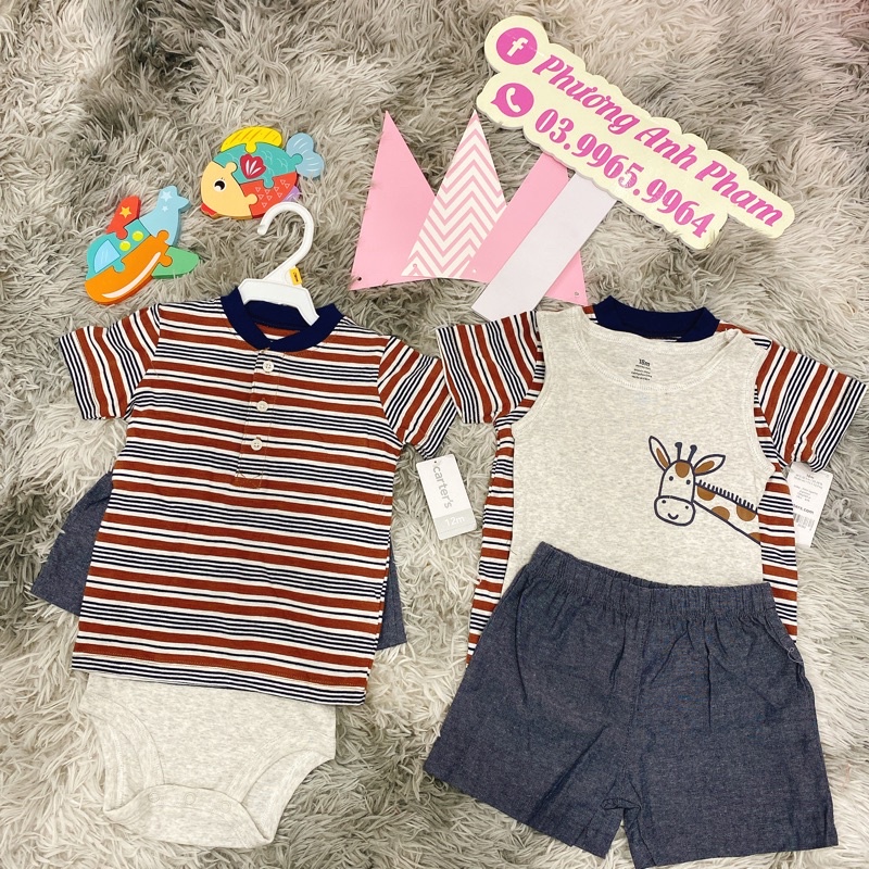 Set Bộ Bé Trai 3 Chi Tiết