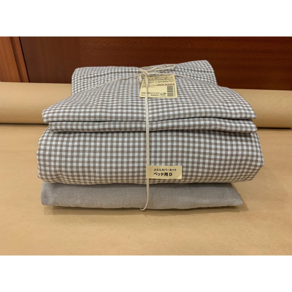 Bộ drap giường MUJI nhập khẩu 1m4 x 2m