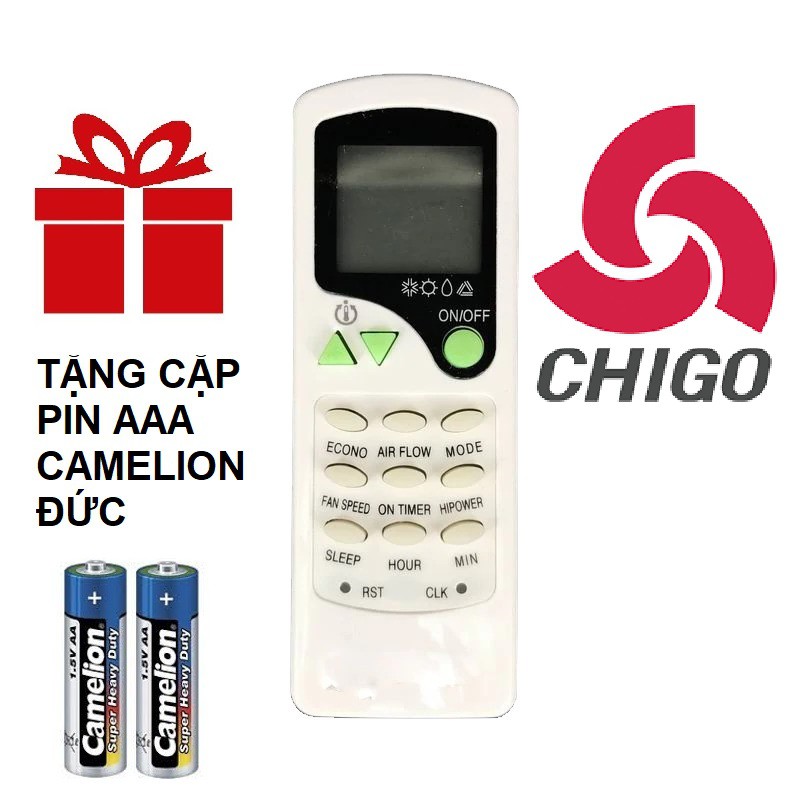 Remote máy lạnh CHIGO mẫu 2 - Điều khiển điều hòa CHIGO mẫu 2